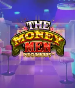 Dive into the dynamic world of The Money Men Megaways slot by Pragmatic Play, highlighting a striking logo with sparkling stars on a luxurious casino setting. This graphic captures the excitement and glamour of high-stakes gambling with its stunning colors and design. Ideal for slot game lovers looking for a taste of Vegas. 