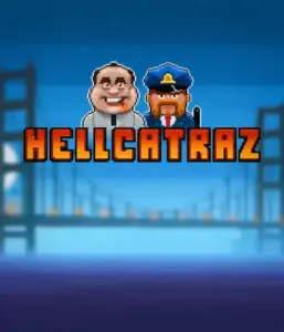 Explore the thrilling world of the Hellcatraz game by Relax Gaming, highlighting a quirky prisoner and a guard with the infamous Alcatraz prison and San Francisco skyline in the background. This graphic depicts the light-hearted escapade of an prison break-themed game, great for fans of retro gaming, delivering a entertaining escape. 