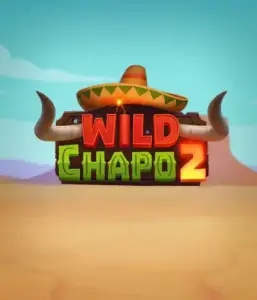 Step into the lively Mexican desert with the Wild Chapo 2 game by Relax Gaming, featuring a whimsical bull wearing a sombrero amid a serene desert backdrop. This graphic conveys the fun and adventure of the game, perfect for those who love culturally inspired slots, providing a delightful play experience.